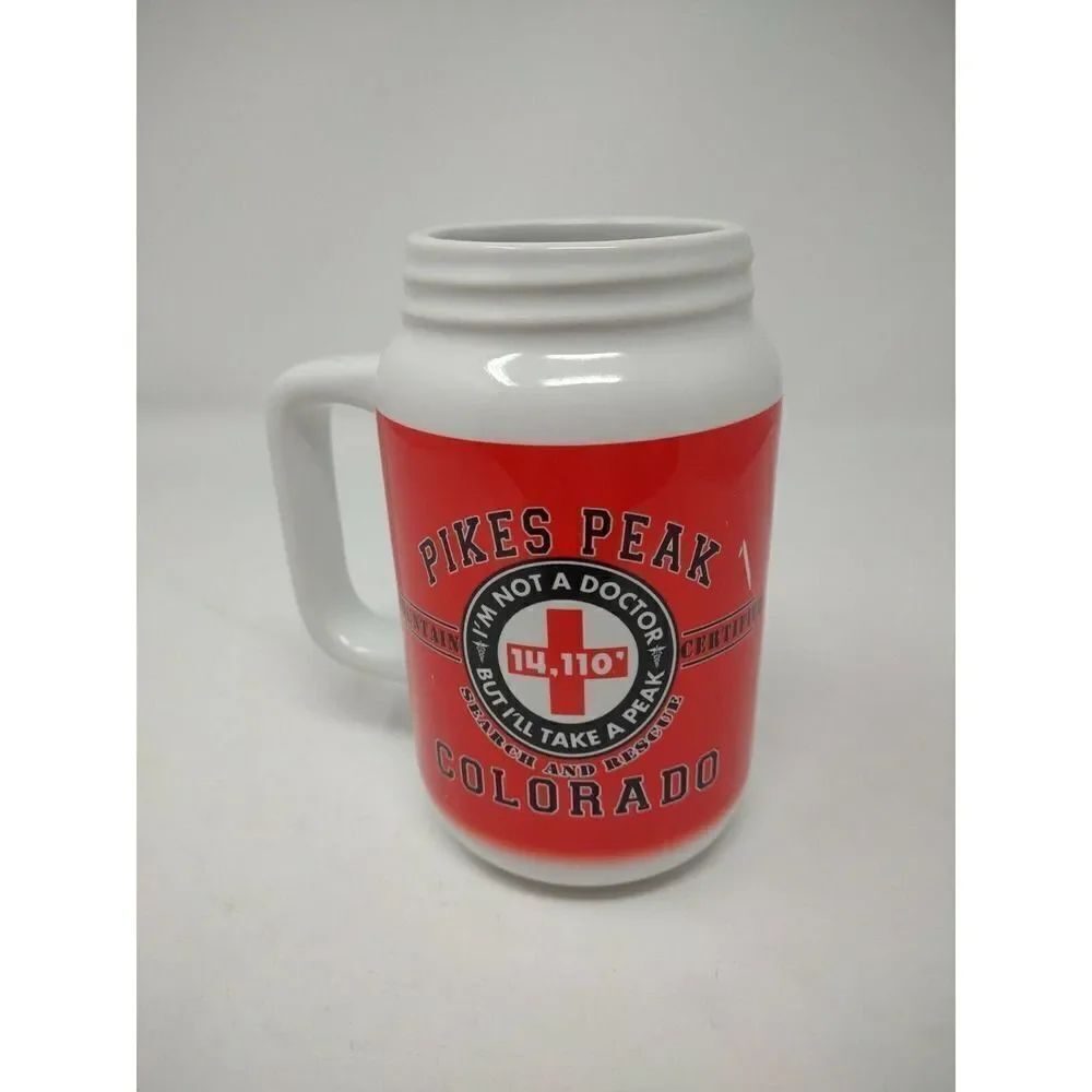Pikes Peak Beer Stein "Im not a doctor but Ill take a peak 14,110" Collectible